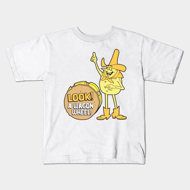 Look A Wagon Wheel - Time For Timer Kids T-Shirt by Chewbaccadoll